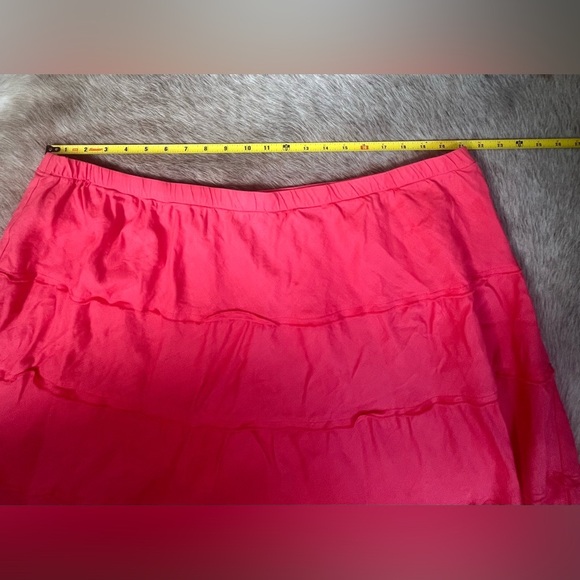 SOFT SURROUNDINGS LINEN A-LINE SKIRT - Picture 4 of 7